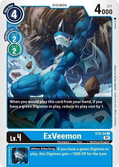 ExVeemon (Starter Deck 09: Ultimate Ancient Dragon) Near Mint - Nick Nack's Full Frontal Attack