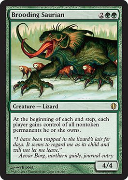 Brooding Saurian (Commander 2013 Edition) Near Mint - Nick Nack's Full Frontal Attack
