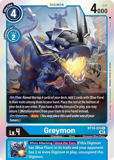 Greymon (Xros Encounter) Near Mint Foil - Nick Nack's Full Frontal Attack