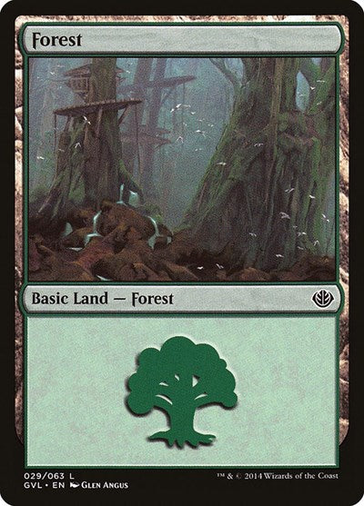 Forest (29) (Garruk vs Liliana) (Duel Decks: Anthology) Near Mint