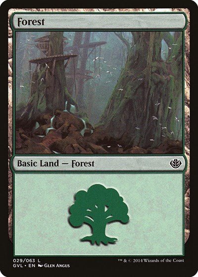 Forest (29) (Garruk vs Liliana) (Duel Decks: Anthology) Near Mint - Nick Nack's Full Frontal Attack