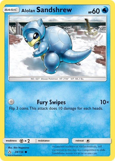 Alolan Sandshrew (SM - Ultra Prism) Light Play - Nick Nack's Full Frontal Attack