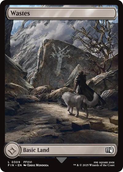 Wastes (Universes Beyond: FINAL FANTASY) Near Mint Foil - Nick Nack's Full Frontal Attack