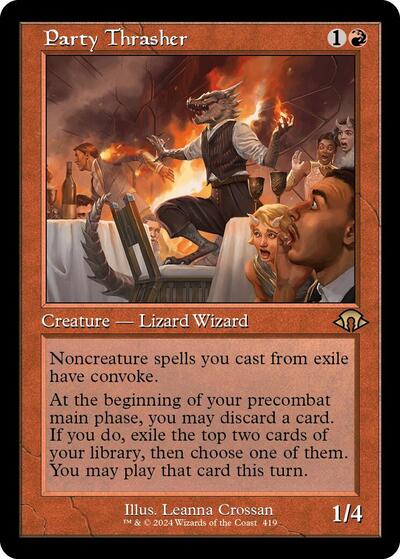 Party Thrasher (Retro Frame) (Modern Horizons 3) Near Mint - Nick Nack's Full Frontal Attack