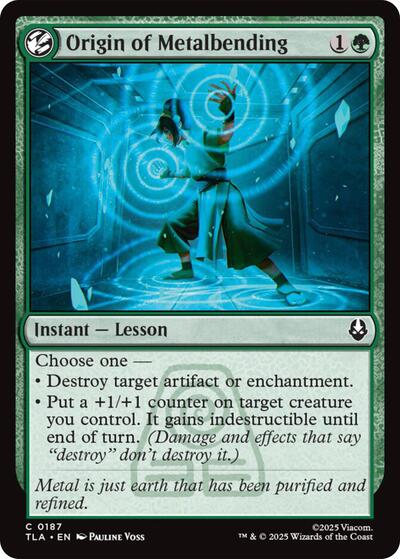 Origin of Metalbending (Avatar: The Last Airbender) Near Mint Foil