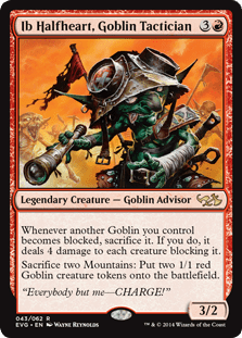 Ib Halfheart, Goblin Tactician (Duel Decks Anthology: Elves vs Goblins) Near Mint - Nick Nack's Full Frontal Attack