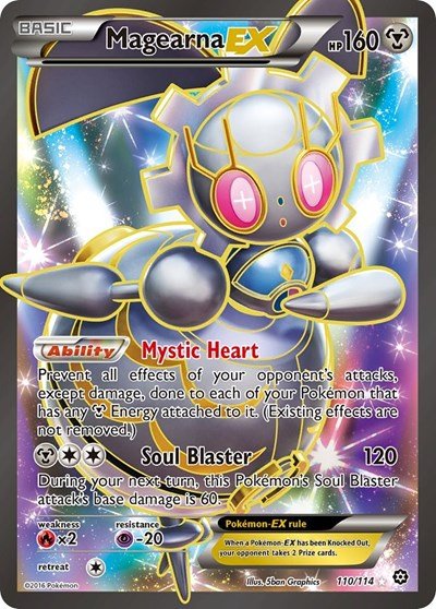 Magearna EX (Full Art) (XY - Steam Siege) Near Mint Holofoil - Nick Nack's Full Frontal Attack