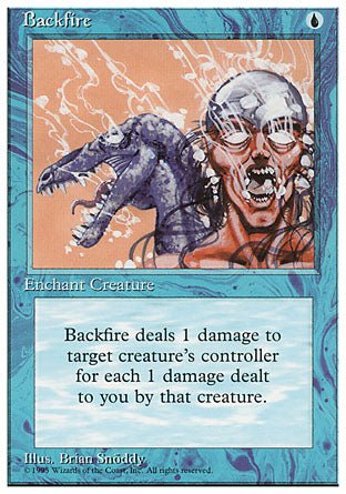 Backfire (4th Edition) Light Play - Nick Nack's Full Frontal Attack