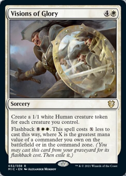 Visions of Glory (Commander 2021 Midnight Hunt) Near Mint - Nick Nack's Full Frontal Attack