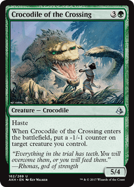 Crocodile of the Crossing (Amonkhet) Near Mint - Nick Nack's Full Frontal Attack