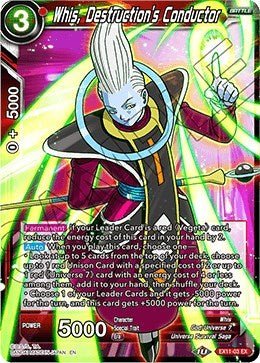 Whis, Destruction's Conductor (Expansion Deck Box Set 11: Universe 7 Unison) Near Mint - Nick Nack's Full Frontal Attack