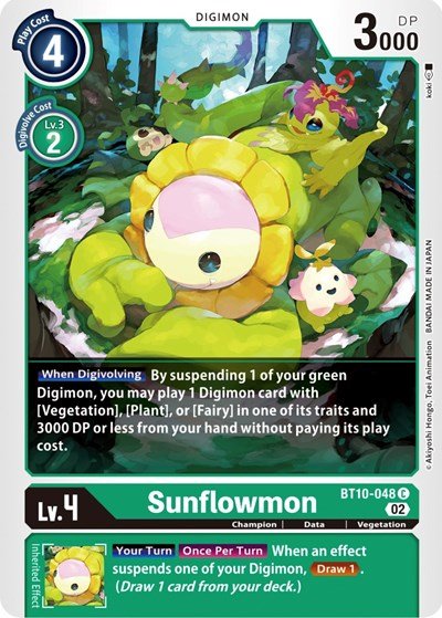 Sunflowmon (Xros Encounter) Near Mint - Nick Nack's Full Frontal Attack