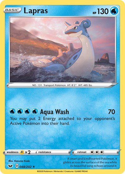 Lapras (SWSH01: Sword & Shield Base Set) Light Play - Nick Nack's Full Frontal Attack
