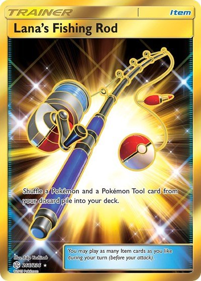 Lana's Fishing Rod (Secret) (SM - Cosmic Eclipse) Near Mint Holofoil - Nick Nack's Full Frontal Attack