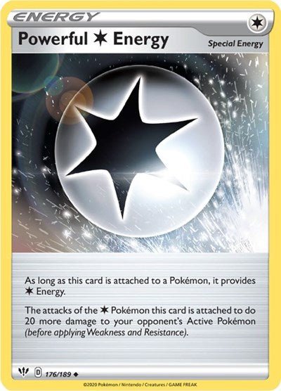 Powerful C Energy (SWSH03: Darkness Ablaze) Near Mint - Nick Nack's Full Frontal Attack