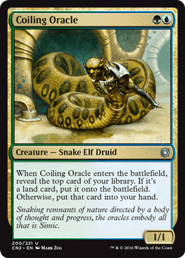 Coiling Oracle (Conspiracy: Take the Crown) Near Mint - Nick Nack's Full Frontal Attack