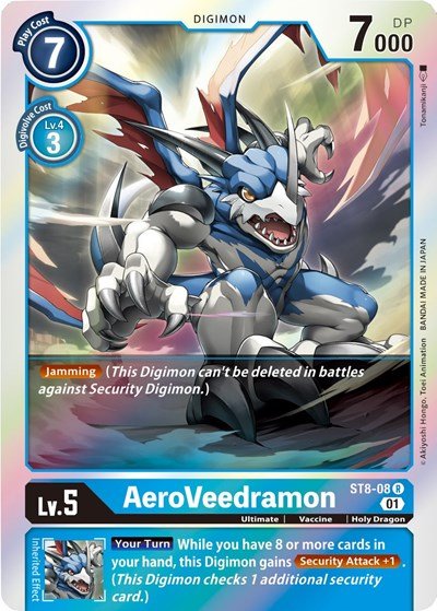 AeroVeedramon (Starter Deck 08: Ulforce Veedramon) Near Mint Foil - Nick Nack's Full Frontal Attack