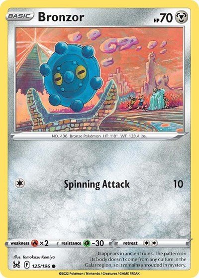 Bronzor (SWSH11: Lost Origin) Near Mint - Nick Nack's Full Frontal Attack
