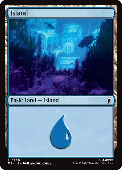 Island (0289) (Marvel Super Heroes) Near Mint Foil