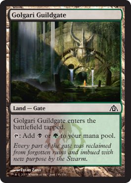 Golgari Guildgate (Dragon's Maze) Near Mint - Nick Nack's Full Frontal Attack