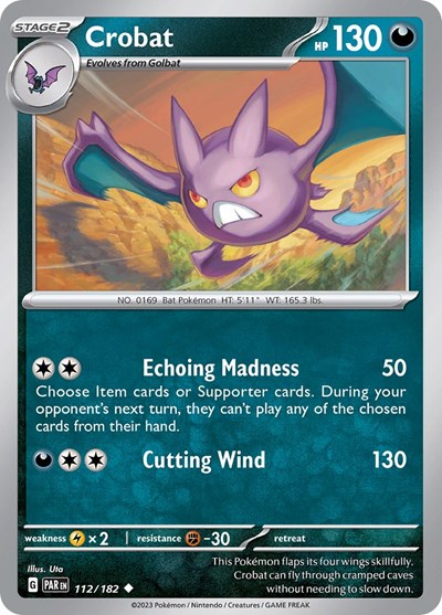 Crobat (Scarlet and Violet: Paradox Rift) Near Mint - Nick Nack's Full Frontal Attack