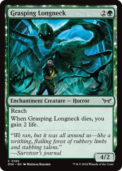 Grasping Longneck (Duskmourn: House of Horror) Near Mint - Nick Nack's Full Frontal Attack
