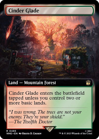 Cinder Glade (Extended Art) (Universes Beyond: Doctor Who) Near Mint Foil