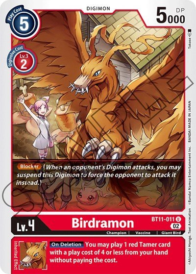 Birdramon (Dimensional Phase) Near Mint - Nick Nack's Full Frontal Attack