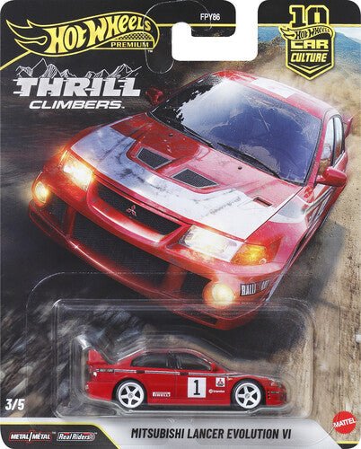 Hot Wheels Thrill Climbers - Mitsubishi Lancer Evolution VI - Nick Nack's Full Frontal Attack