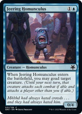 Jeering Homunculus (Magic Game Night: Free - For - All) Near Mint - Nick Nack's Full Frontal Attack