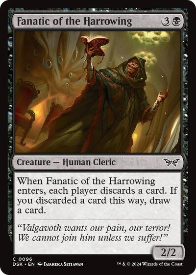 Fanatic of the Harrowing (Duskmourn: House of Horror) Near Mint - Nick Nack's Full Frontal Attack