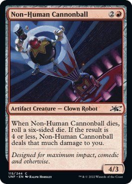 Non-Human Cannonball (Unfinity) Near Mint - Nick Nack's Full Frontal Attack