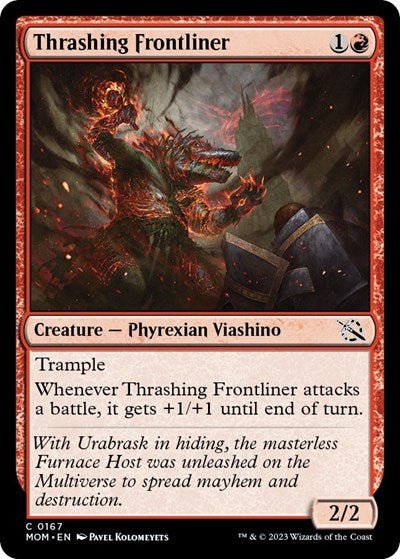 Thrashing Frontliner (March of the Machine) Near Mint - Nick Nack's Full Frontal Attack