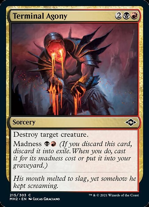 Terminal Agony (Modern Horizons 2) Light Play Foil - Nick Nack's Full Frontal Attack