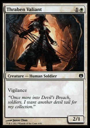 Thraben Valiant (Duel Decks: Heroes vs Monsters) Near Mint - Nick Nack's Full Frontal Attack