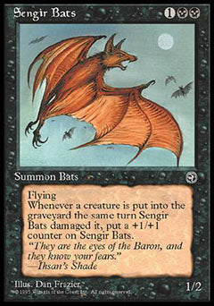 Sengir Bats (1) (Homelands) Light Play - Nick Nack's Full Frontal Attack