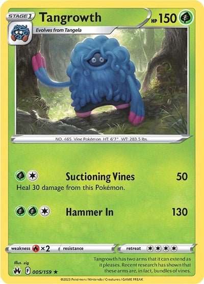 Tangrowth (Crown Zenith) Near Mint Reverse Holofoil - Nick Nack's Full Frontal Attack