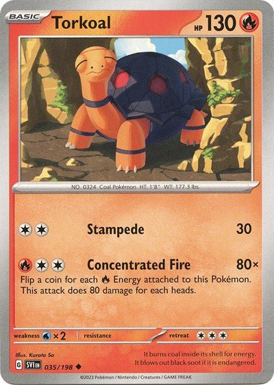 Torkoal (Scarlet and Violet: Base Set) Near Mint - Nick Nack's Full Frontal Attack