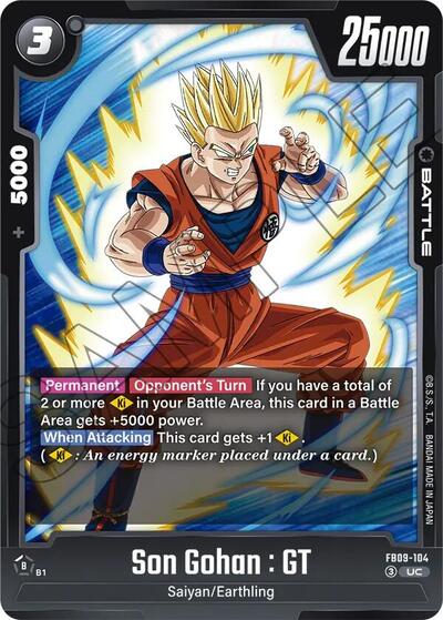 Son Gohan : GT FB09 - 104 (Dual Evolution) Near Mint - Nick Nack's Full Frontal Attack