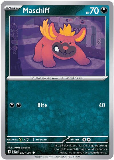 Maschiff (ME05: Pitch Black) Near Mint - Nick Nack's Full Frontal Attack