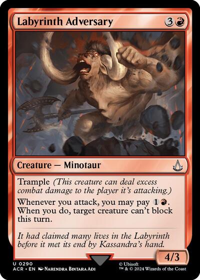 Labyrinth Adversary (Universes Beyond: Assassin's Creed) Near Mint - Nick Nack's Full Frontal Attack