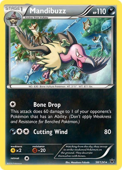 Mandibuzz (XY - Fates Collide) Near Mint - Nick Nack's Full Frontal Attack
