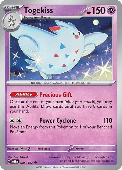 Togekiss (Scarlet and Violet: Obsidian Flames) Near Mint Holofoil