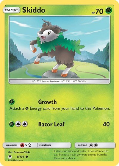 Skiddo (SM - Forbidden Light) Near Mint - Nick Nack's Full Frontal Attack