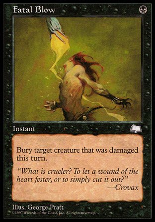 Fatal Blow (Weatherlight) Light Play - Nick Nack's Full Frontal Attack