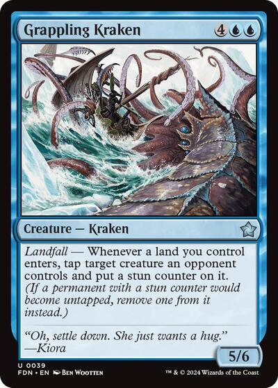 Grappling Kraken (Foundations) Near Mint - Nick Nack's Full Frontal Attack