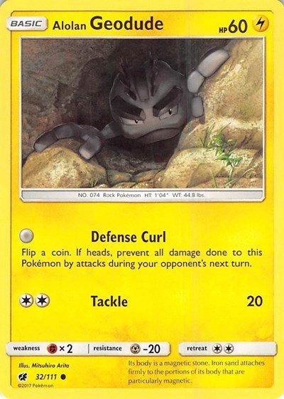 Alolan Geodude (SM - Crimson Invasion) Heavy Play - Nick Nack's Full Frontal Attack