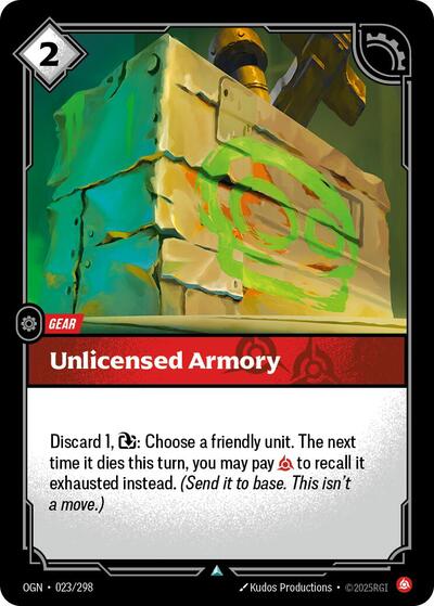 Unlicensed Armory (Origins) Near Mint - Nick Nack's Full Frontal Attack