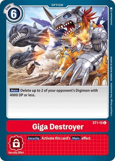 Giga Destroyer (Starter Deck 01: Gaia Red) Near Mint - Nick Nack's Full Frontal Attack