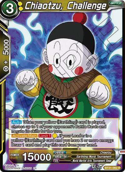 Chiaotzu, Challenge (Impact Beyond Dimensions) Near Mint Foil - Nick Nack's Full Frontal Attack